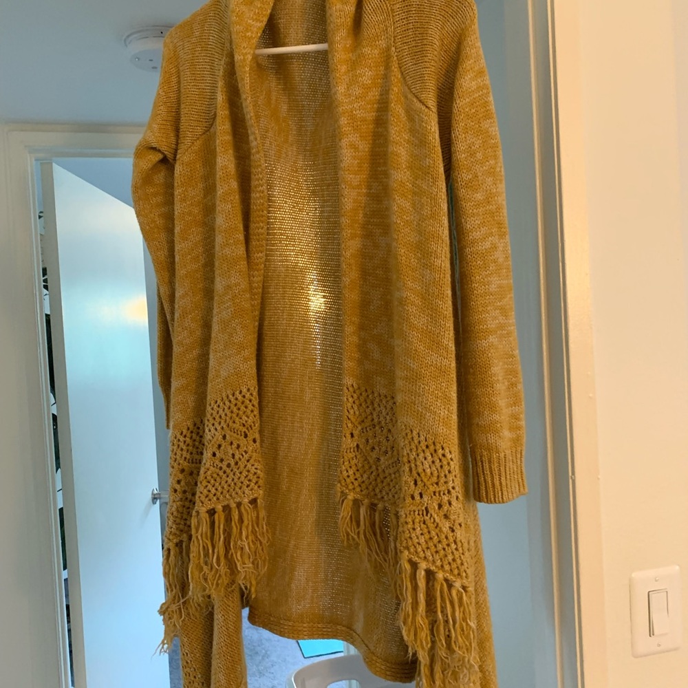 Mustard yellow cardigan